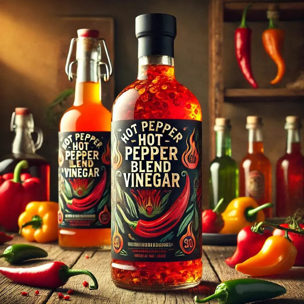 Hot Pepper Blend Vinegar - Triple H Homestead & Triple H Country Store -- 